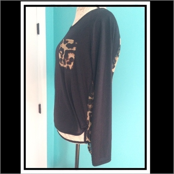 NWOT Hi Lo Cheetah Print Shirt - Picture 4 of 4